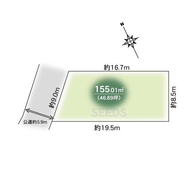 神戸市垂水区本多聞２丁目土地（Ｂ号地）《155.01m²／No.11496863